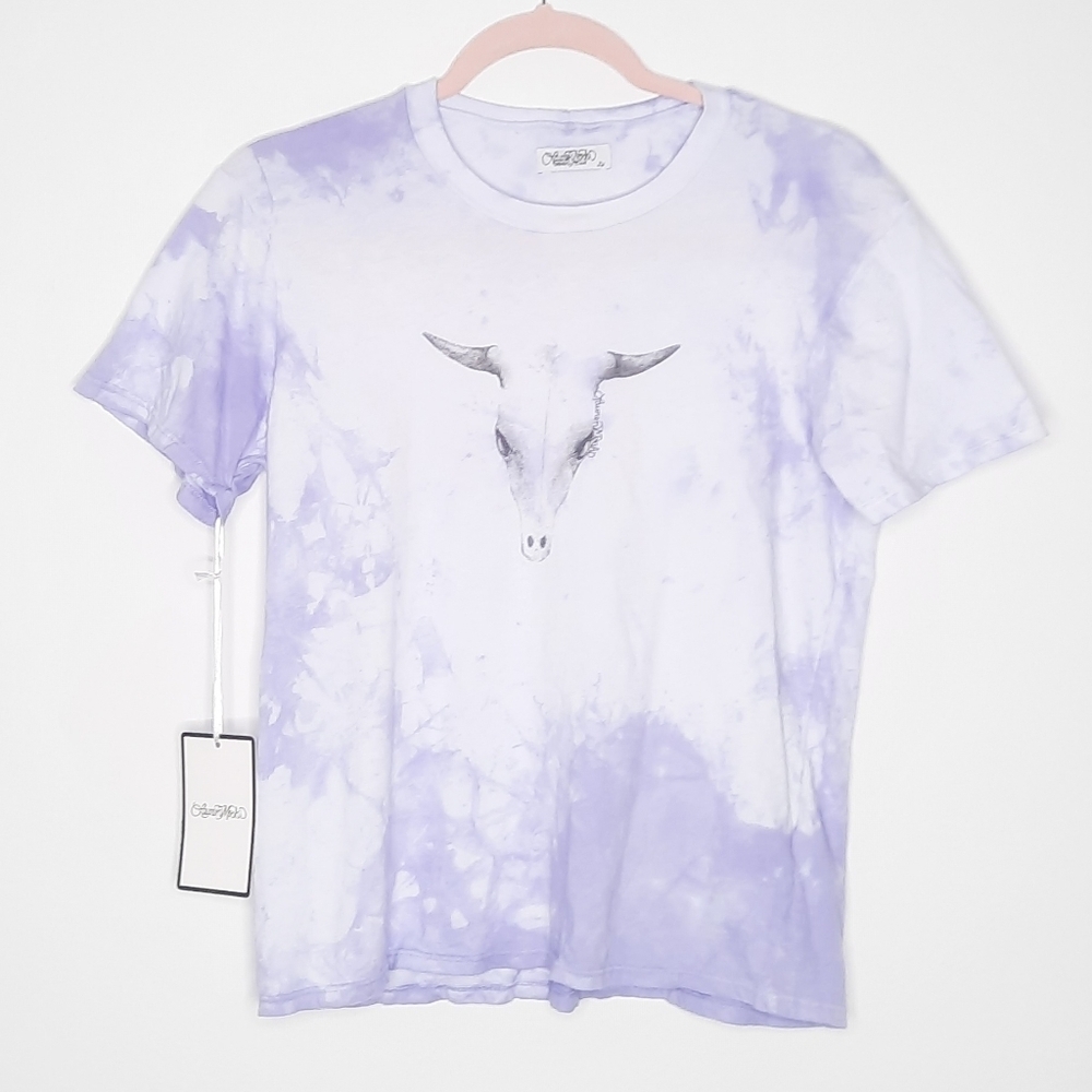 Lauren Moshi Custom Dyed Bull Tee S NWT